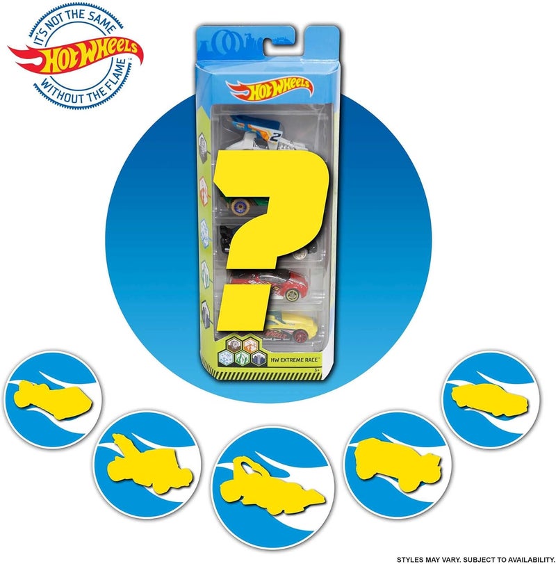 Hot Wheels مجموعة سيارات هوت ويلز الأساسية 5 قطع - سيارات مصبوبة متنوعة - Image 4